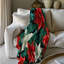 Fleurs de Noël - couverture sherpa de qualité supérieure 1 pièce-100914900