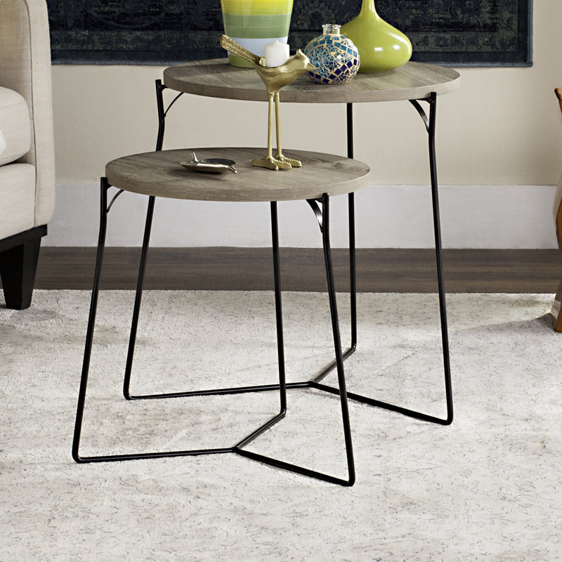 2 tables gigognes, Gris pâle