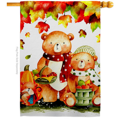 Double Sided 40 in. H x 28 in. W Polyester House Flag