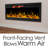 Shelburne Wall Mounted Electric Fireplace - Recessed Fireplace with Front Vent-1367050031
