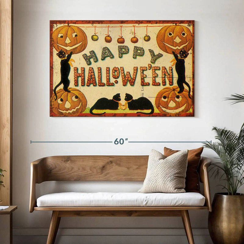 Lelend Halloween, nostalgie, joyeux Halloween, H 32 po x l 48 po