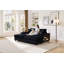 Canapé de style moderne pour intérieur, canapé convertible avec tissu en velours côtelé, canapé-lit moelleux et moderne pour un confort de salon surdimensionné