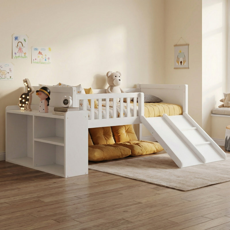 Lit simple mezzanine bas