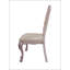 Chaise d'appoint en tissu et blanc os