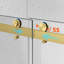 Porte de douche coulissante double sans cadre de 61 po à 66 po x H 78 po.-133200372