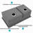 Double Bowl(60/40) Undermount Sink- 30"X19" Double Bowl Kitchen Sink 16 Gauge With Two 10" Deep Basin