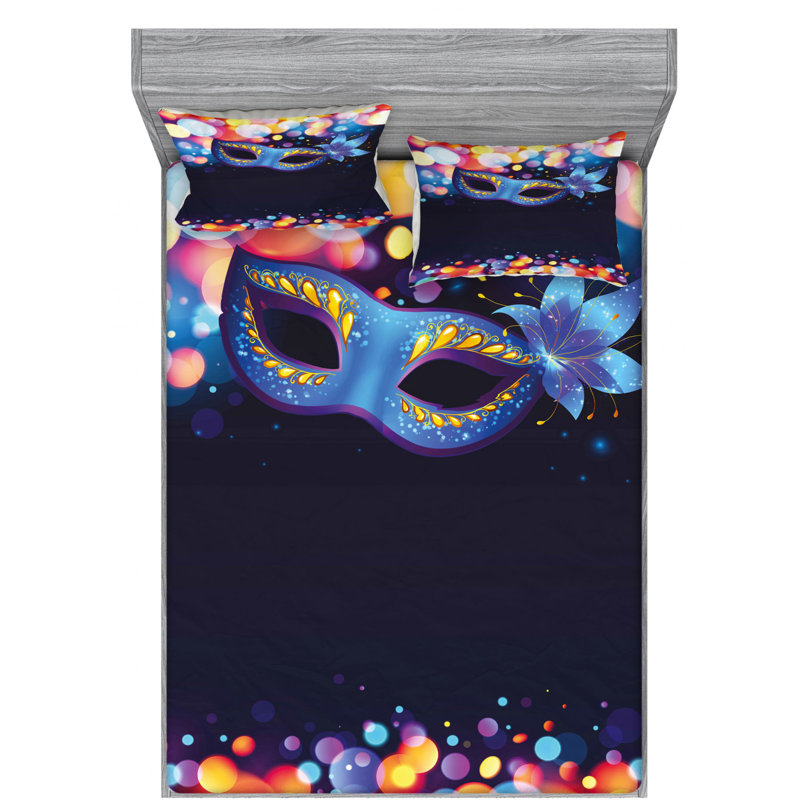 Microfiber Sheet Set, Queen Sheet Set with Fitted Sheet