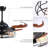 48'' Retractable Blades Ceiling Fan with Light and Remote Control-1615335181
