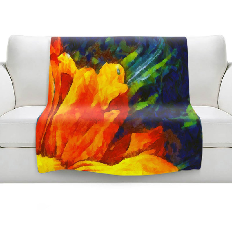 Hand Woven Throw Blanket, 51" x 60"