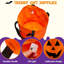 2 sachets de bonbons ou de bonbons d'Halloween 10 x 11,8 pouces à DEL orange
