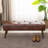 Liniyah Faux Leather Upholstered Bench-1903808165