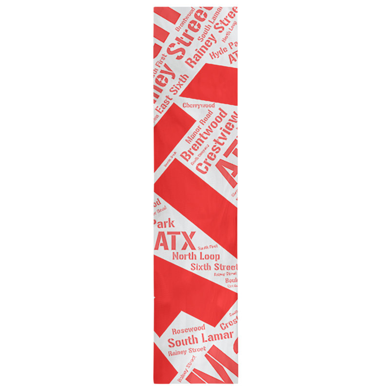 Chemin de table, 90 po x 16 po, Rouge, Austin