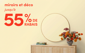 miroirs et déco en solde