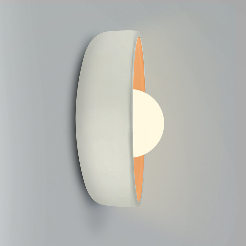 Applique murale ADA Kamra Ambiance, Blanc mat / or champagne