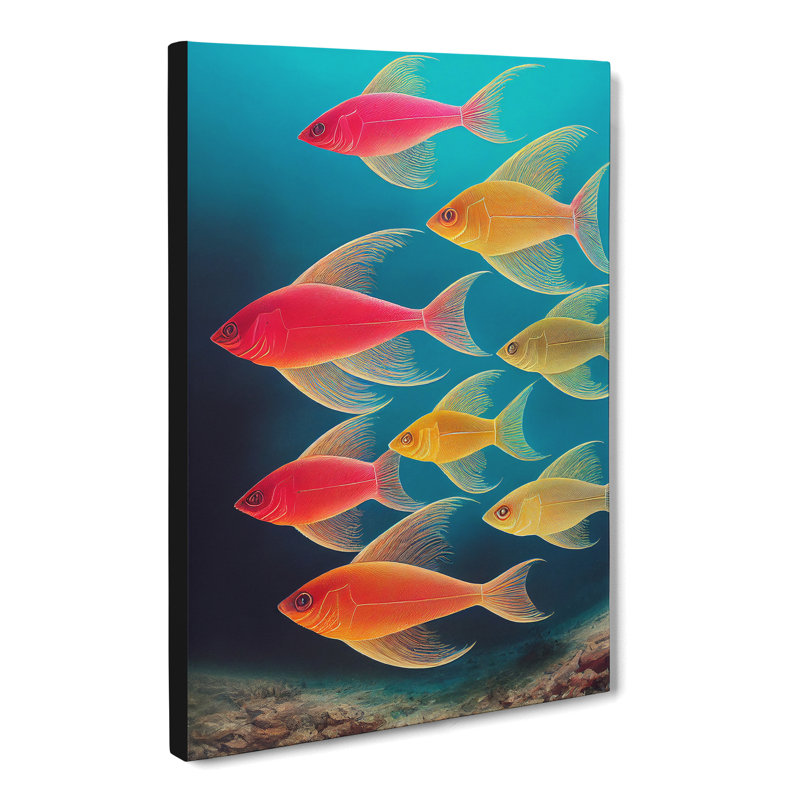 School Of Fish Vol.5 - Wrapped Canvas, 60cm H x 40cm W x 3cm D