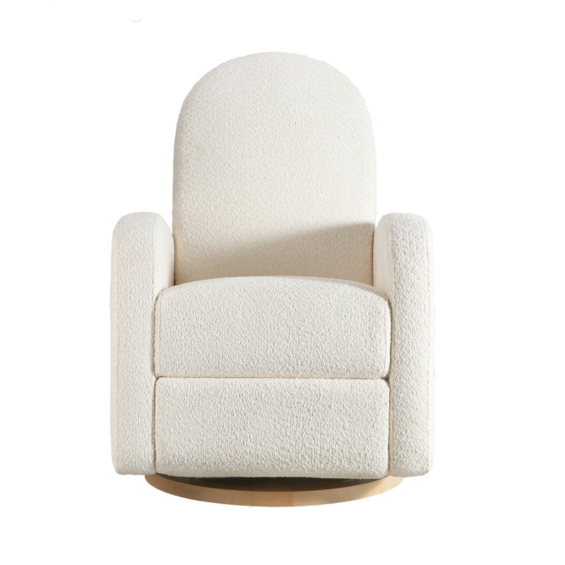 Bea Swivel Glider Recliner in Vanilla, Vanilla