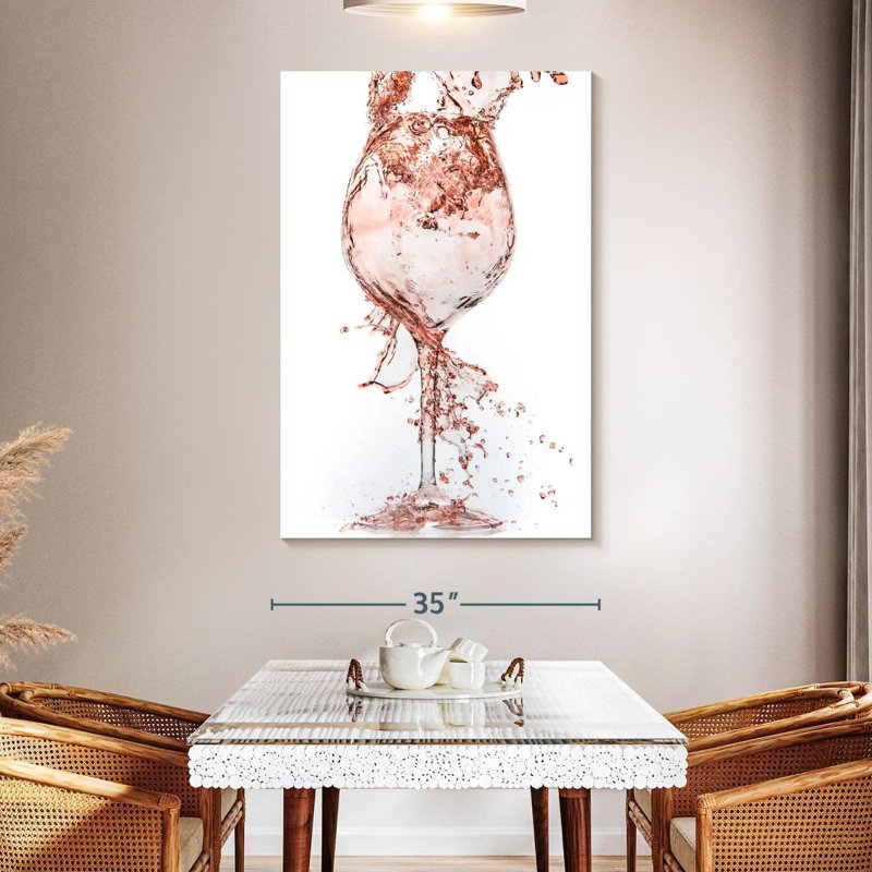 Yarlin Rose Wine, 51" H x 34" W