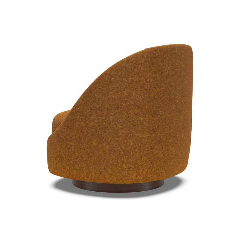 Chaise d'appoint à coussins pivotants de 39,5 po de largeur Artistica Upholstery, Orange / rouille