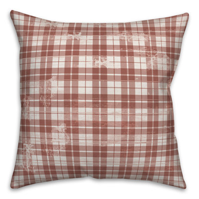  Coussin rouge délavé