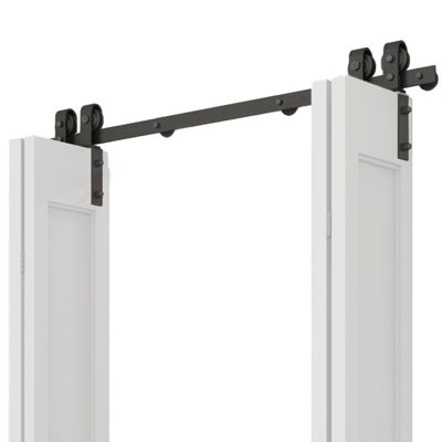 Ensemble de quincaillerie de porte de grange standard à double porte