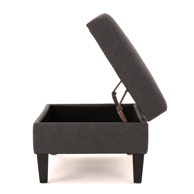STORAGE OTTOMAN, Dark Gray