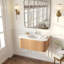Meuble-lavabo mural avec lavabo et tiroirs-128923450