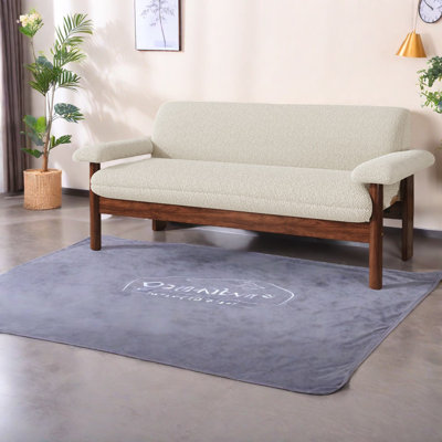 Canapés-causeuse modernes avec accoudoirs moelleux, revêtement en polyester, compact pour le salon