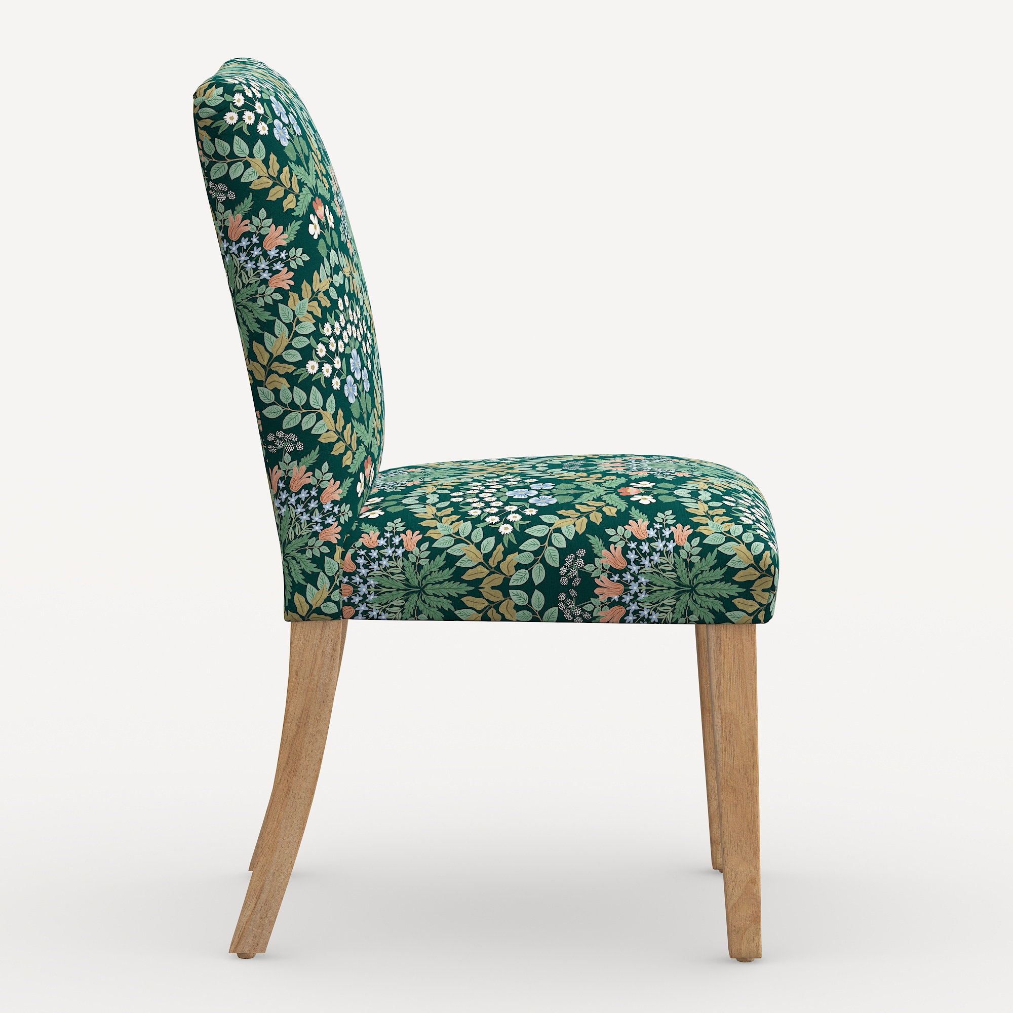 Rifle Paper Co. x Cloth & Company Lorraine Dining Chair, Emerald Bramble