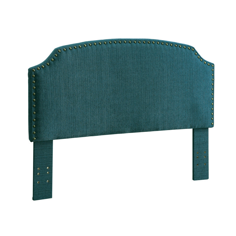 Tête de lit tapissier, Bleu sarcelle foncé, Très grand
