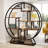 Drino 63" H x 59" W Steel Geometric Bookcase-1096766061