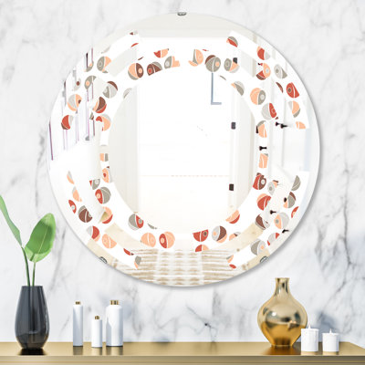 Miroir mural à motif géométrique et à motif patchwork