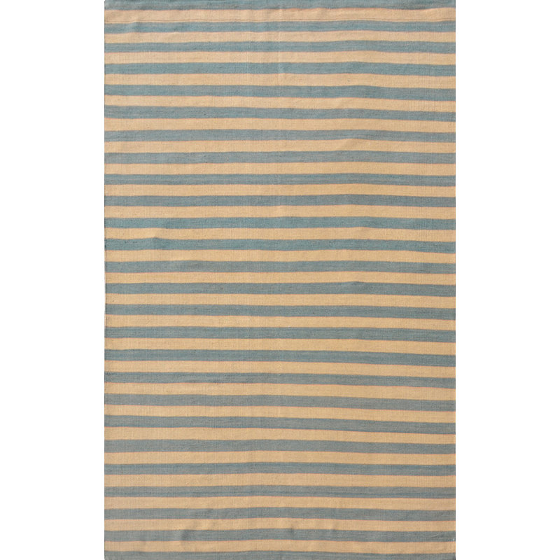 Striped Area Rug in Gray/Light Brown