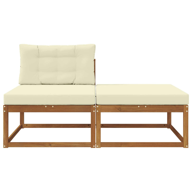158cm Wide Patio Sectional, Beige