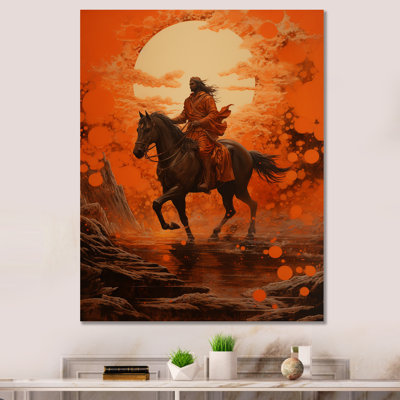 " Hinduism Suryas Dawn Orange I "