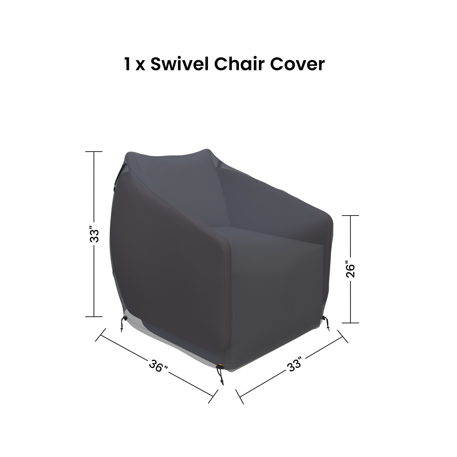 Swivel Wicker Outdoor Lounge Chair Cover