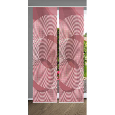Semi Sheer Sliding Panel Pair