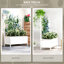 Lit de jardin surélevé galvanisé avec treillis pour vignes grimpantes Outsunny-1373138540