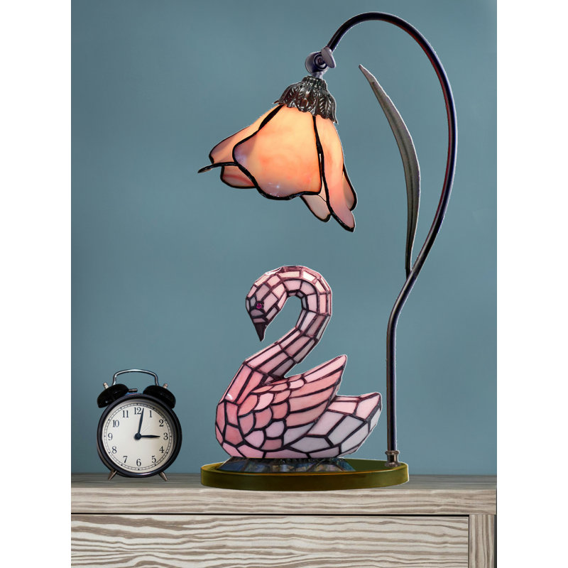 Lampe d'appoint Poelking Swan Tiffany avec veilleuse