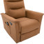Fauteuil inclinable en cuir synthétique Liora avec massage à 8 points, base berçante et pivotante, dossier réglable-76305609