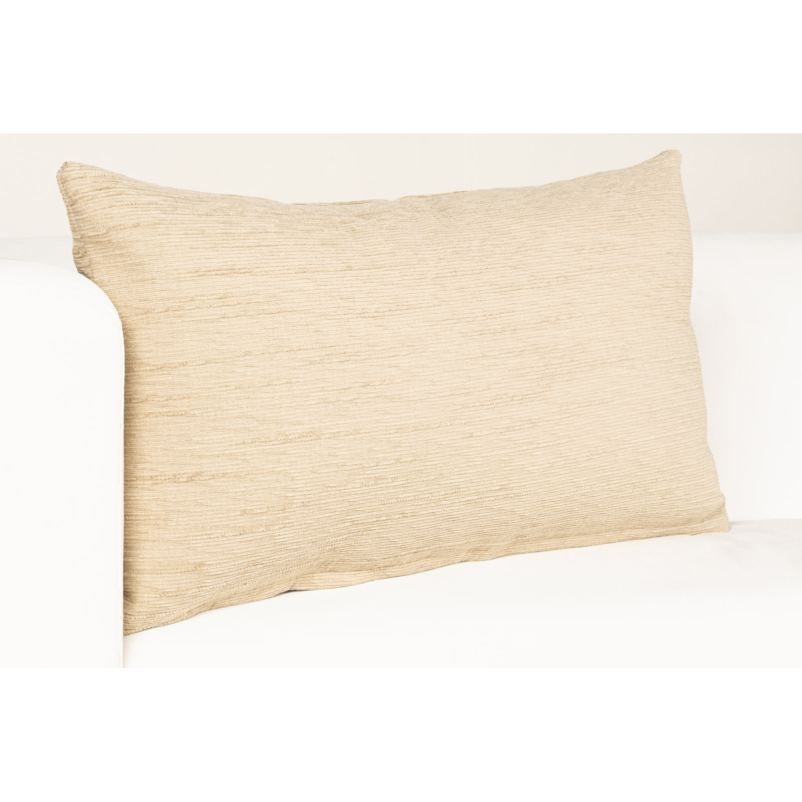 Haven Solid Accent Pillow, Feather, Beige, Rectangular 14"H x 26"W