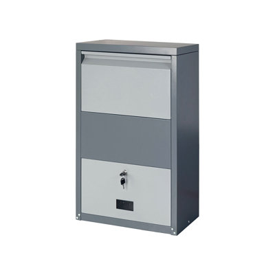 29.5 in. Lockable Steel Outdoor Package Delivery Box