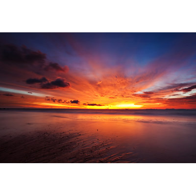 Tropical Sunset - Wrapped Canvas Print