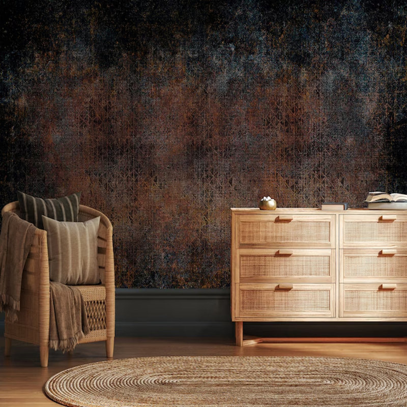 Rustic Ember Geometry, 204'' L x 114'' W