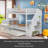 Twin Over Twin Bunk Bed With Trundle And Storage-764015772