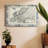 Bordered Map of Europe-Gallery Wrapped Canvas-1247626225