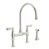 Georgian Era™ Bridge Faucet with Side Spray