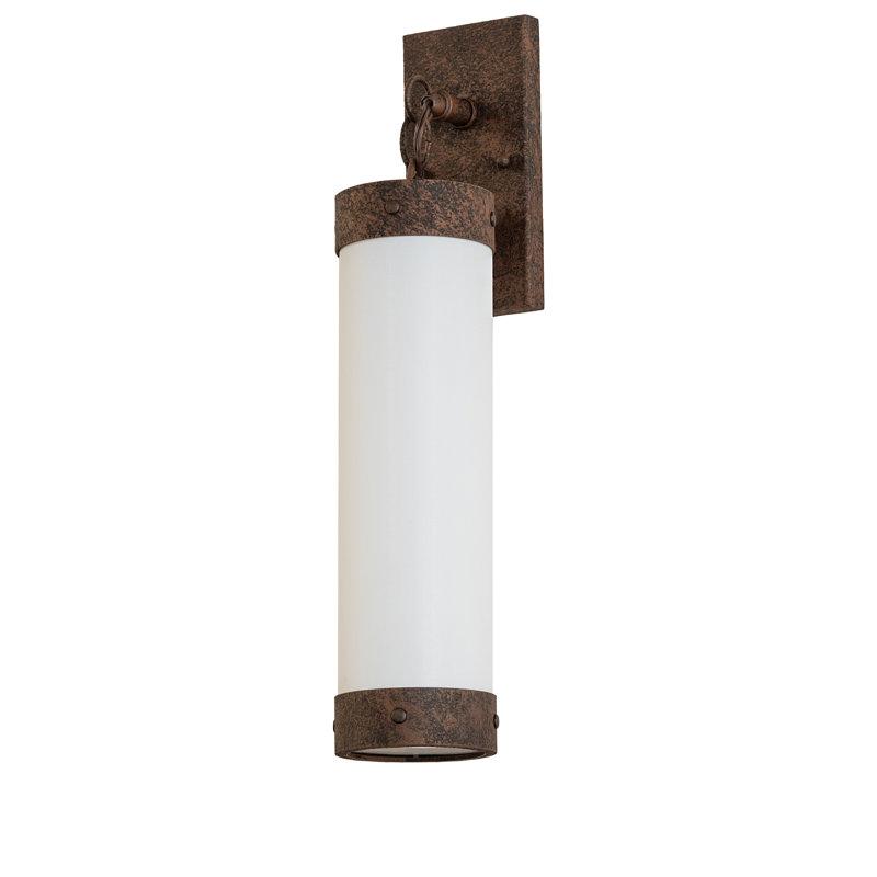 4" Wide Cilindro Textrene Wall Sconce