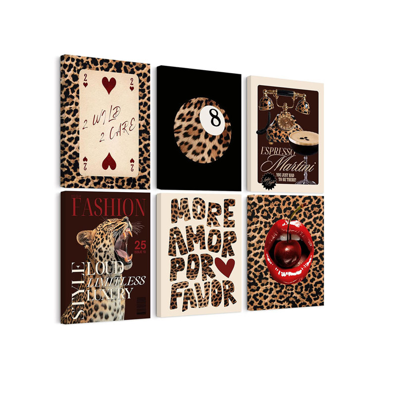 6 Piece Wrapped Canvas Print