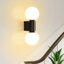 Sharissa 2-Light Black Armed Sconce