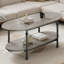 Table basse ovale unique de 47,2 po-1708548996